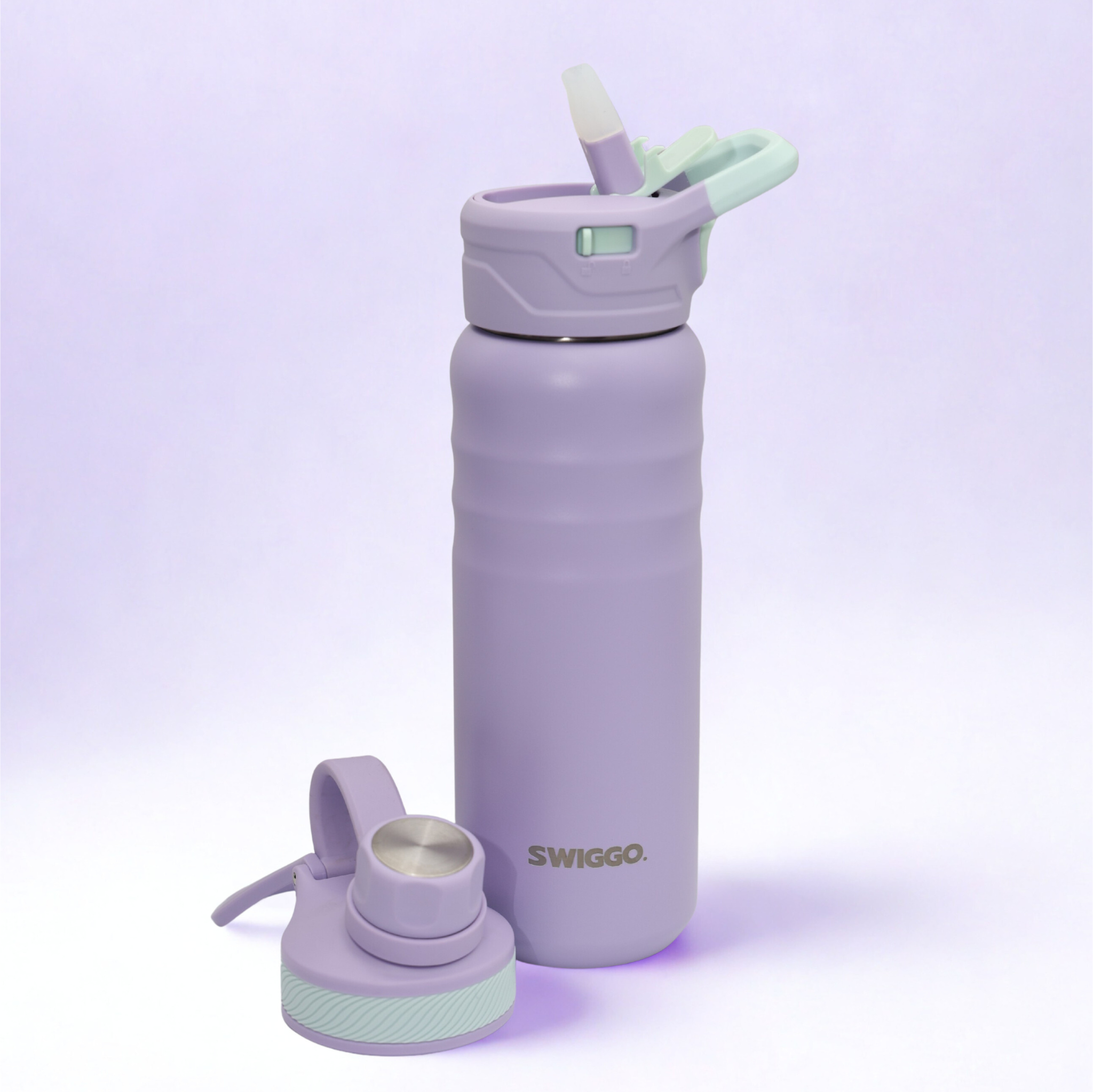 Swiglet Vacuum Insulated Water Bottle - 710 ml (24 oz) (with 2 lids)