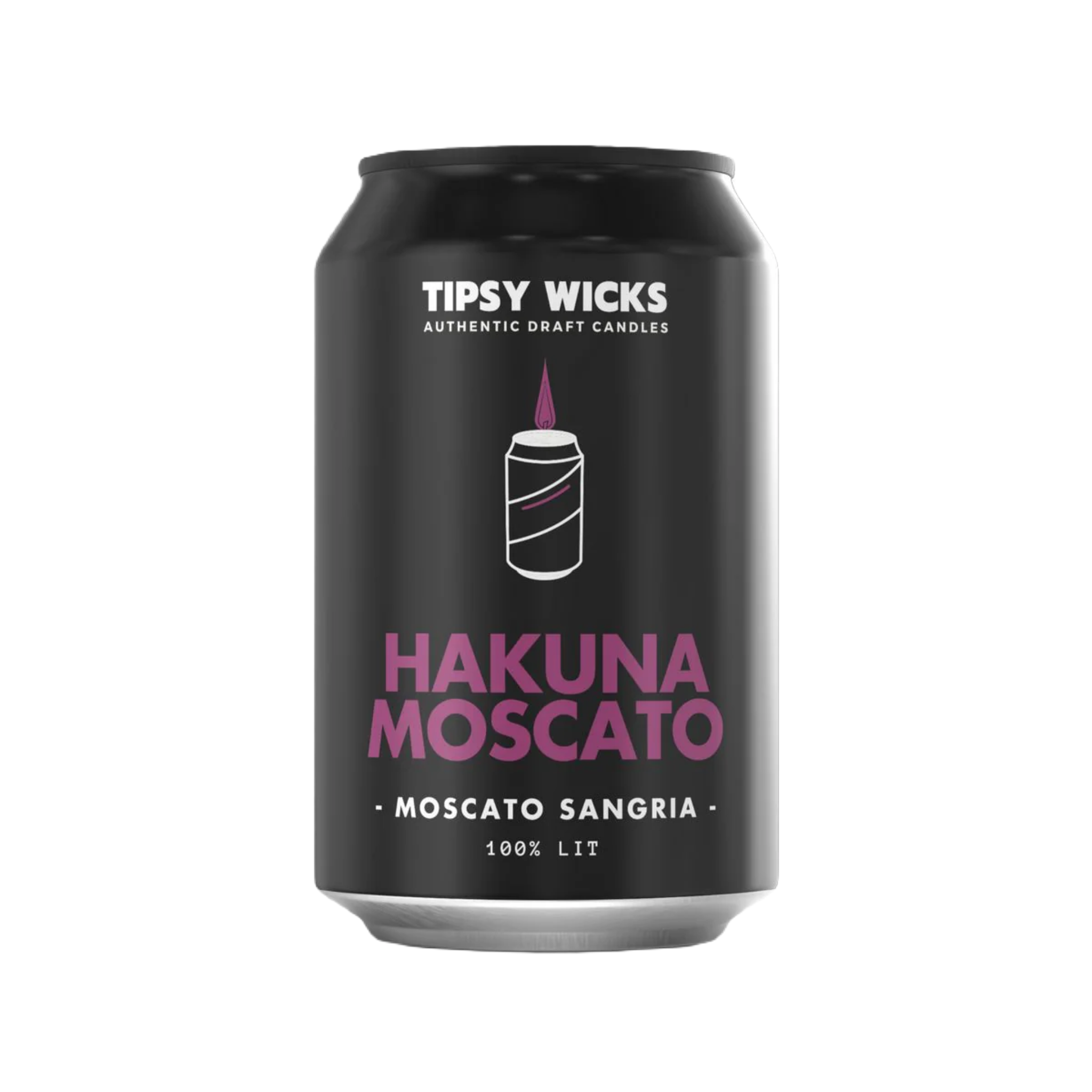 Tipsy Wicks Alcohol Scented Soy Wax Candles - 300g / 330ml Can