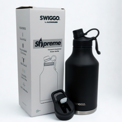 Sipreme Vacuum Insulated Water Bottle - 1.9 L (64 oz) (with 2 lids)