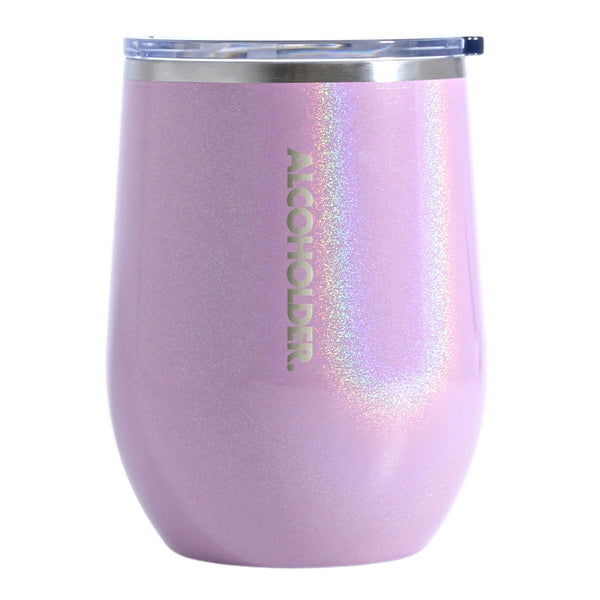 Alcoholder Stemless Vacuum Insulated Wine Tumbler - Blush Pink