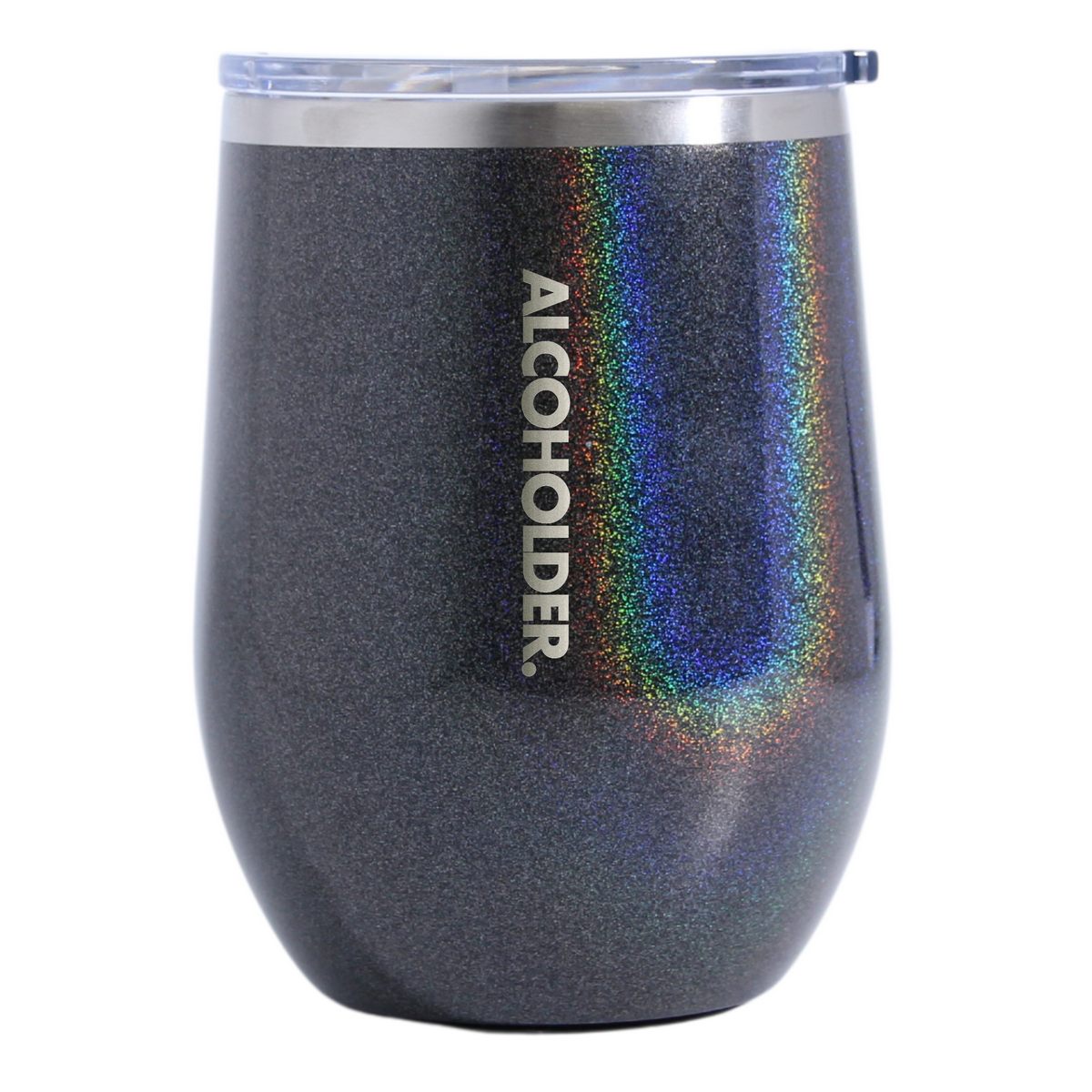 Alcoholder | Stemless Insulated Wine Tumblers *Glitter Gold main image 1