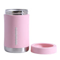 Alcoholder StubZero Stainless Insulated Can & Bottle Stubby Cooler - Blush Pink - Lid off