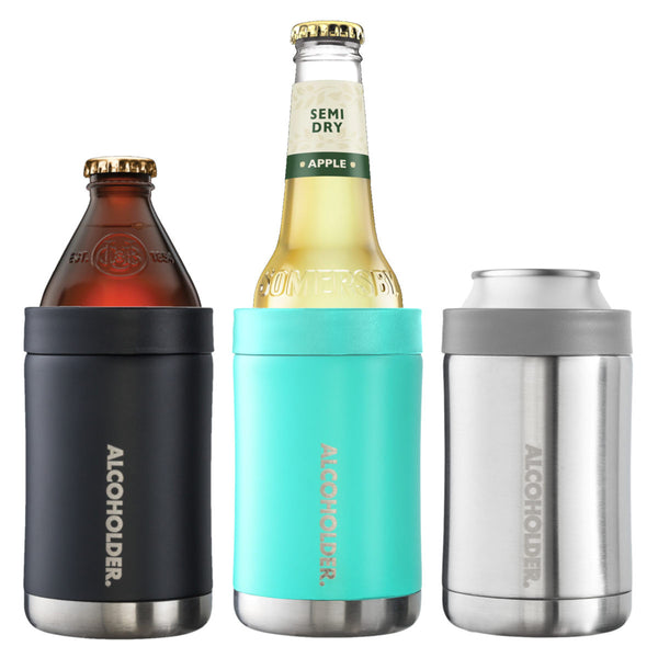 Alcoholder StubZero Stainless Insulated Can & Bottle Stubby Cooler